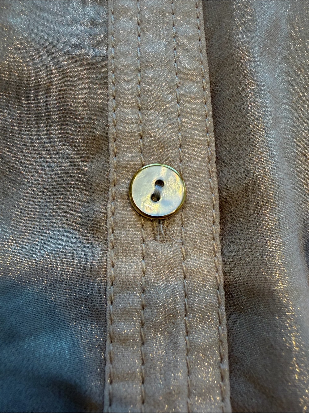 Cache Shimmery Taupe Utility Shirt - Picture 4 of 8